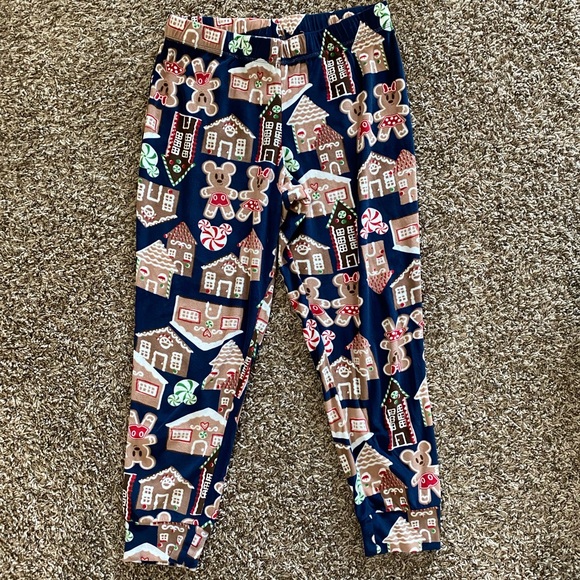 Mickey and Minnie Gingerbread Pajama Pants - Picture 1 of 3